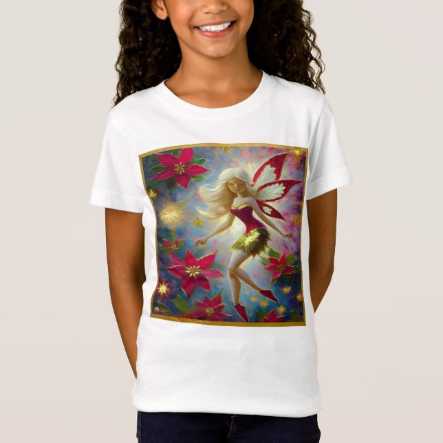 Christmas Fairy Collection - Platinum Blonde Hair T-Shirt (Front)