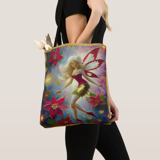 Christmas Fairy Collection - Platinum Blonde Hair Tote Bag (Close Up)