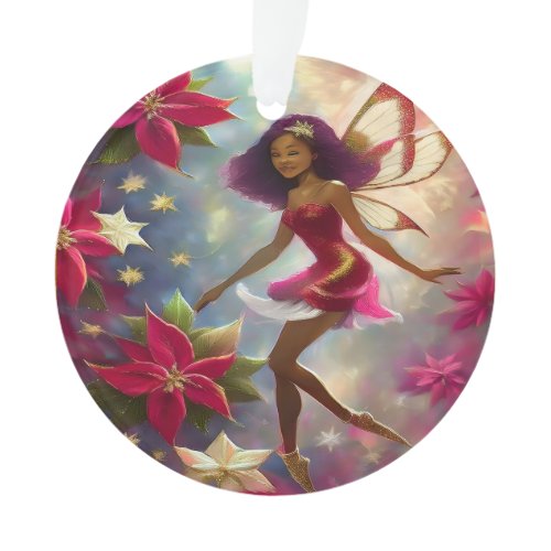 Christmas Fairy Collection Plum Tint Natural Hair Ornament