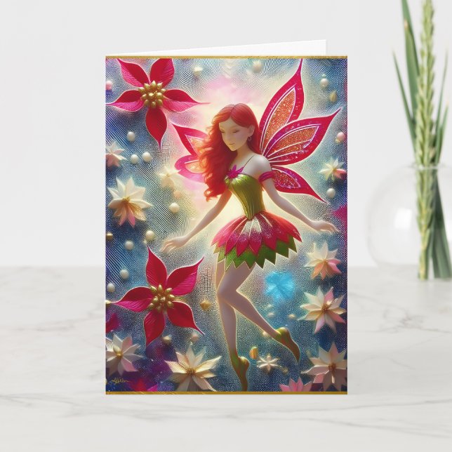 Christmas Fairy Collection - Red Hair Card (Front)