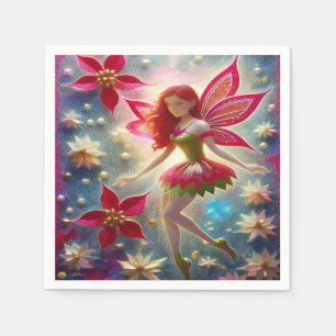 Christmas Fairy Collection - Red Hair Napkins