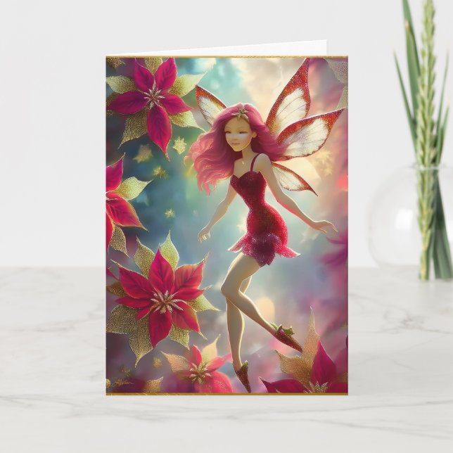 Christmas Fairy Collection - Rose Red Hair Card (Front)