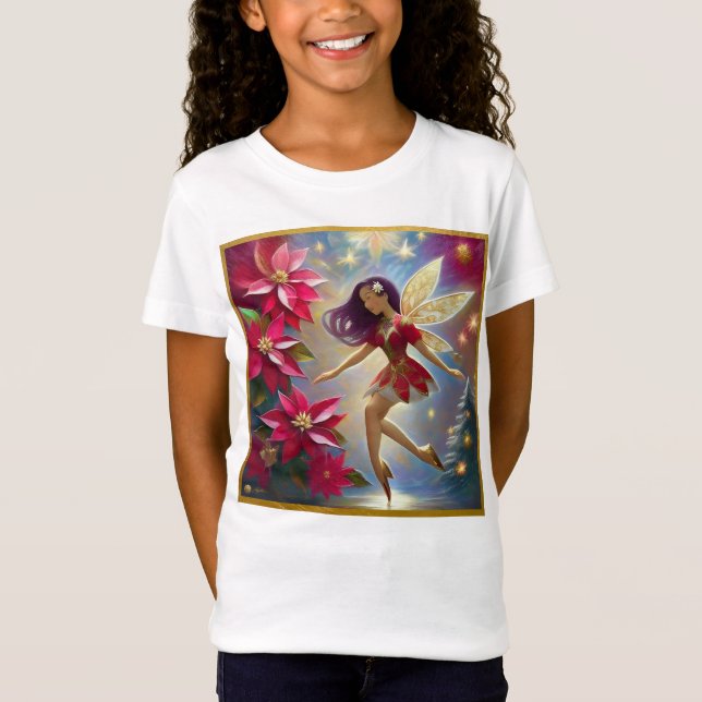 Christmas Fairy Collection - Straight Plum Hair T-Shirt (Front)