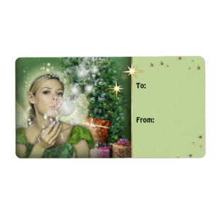 Christmas Fairy Gift Label