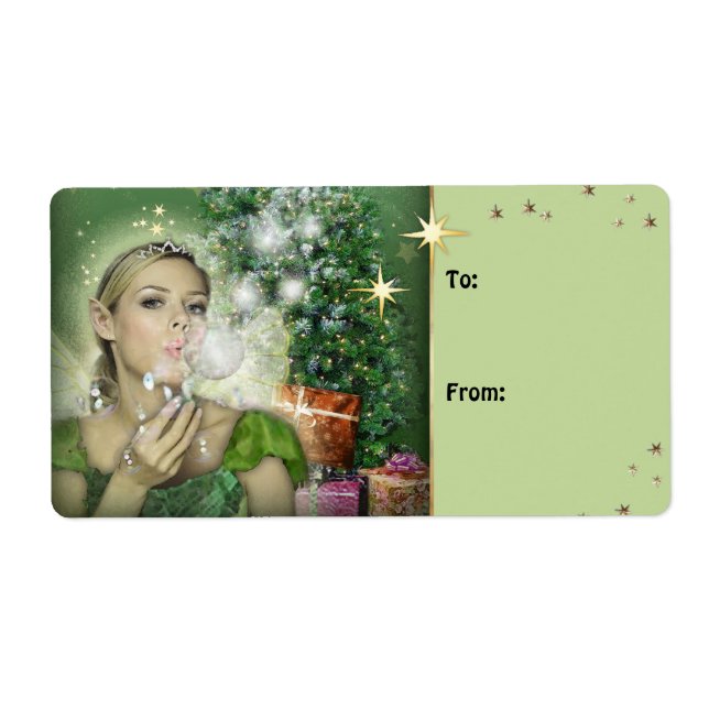 Christmas Fairy Gift Label (Front)
