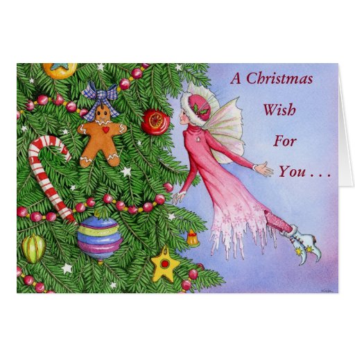 Christmas Fairy greeting card | Zazzle