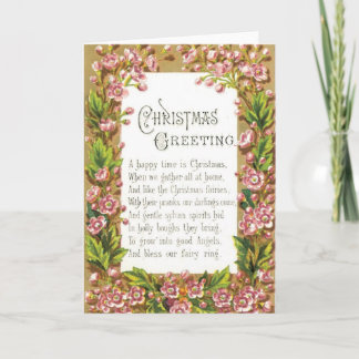 Christmas Fairy Greeting Holiday Card