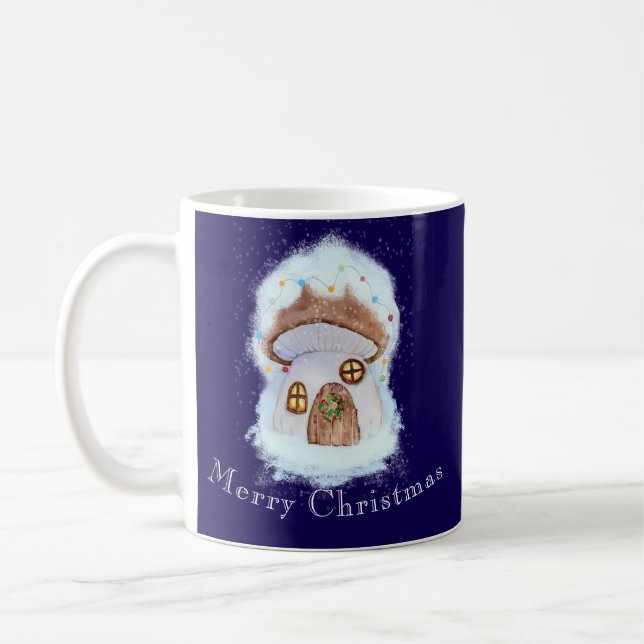 Christmas fairy house coffee mug (Left)