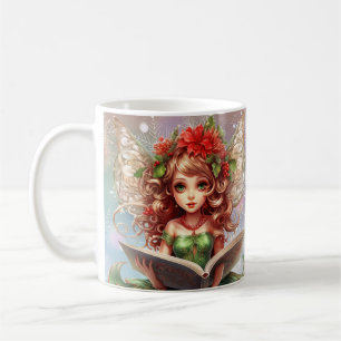 Christmas Fairy Reading Coffee Mug