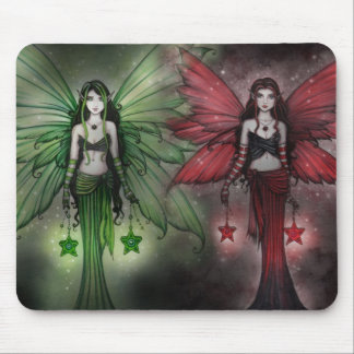 Christmas Fairy Sisters Mousepad