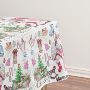 Christmas Fairy Tale Hand painted Pattern Tablecloth