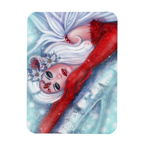 Christmas Fairy wisher postcard By Renee Lavoie Magnet