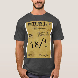 Christmas Fairytale Betting Slip from New York T-Shirt