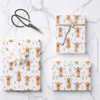 Christmas Fairytale Gift Wrap in Neutral Colors