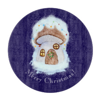 Christmas Fairytale House Cutting Board