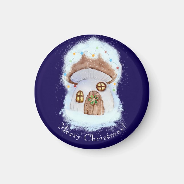 Christmas Fairytale House Magnet (Front)