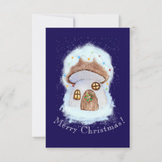 Christmas Fairytale House Thank You Card