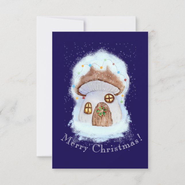Christmas Fairytale House Thank You Card (Front)