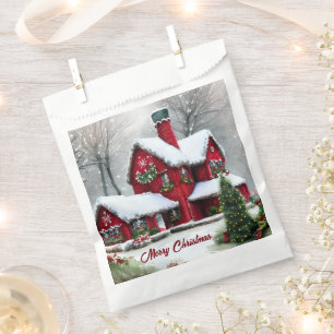 Christmas Fairytale Landscape Favor Bag