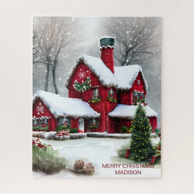 Christmas Fairytale Landscape Jigsaw Puzzle (Vertical)
