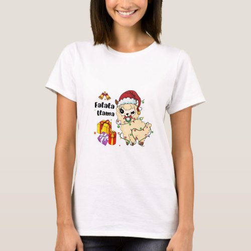 Christmas Falala Llama T_Shirt