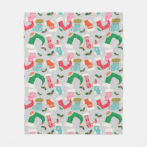 christmas falalala grey -Stockings