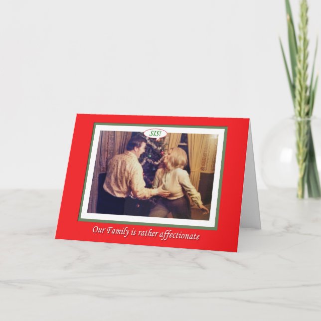 Christmas Family Affection Holiday Card (Front)