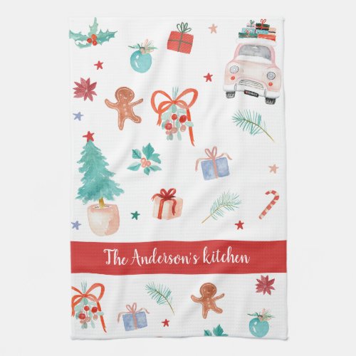 Christmas Family Kitchen Custom decor Kitchen Towel