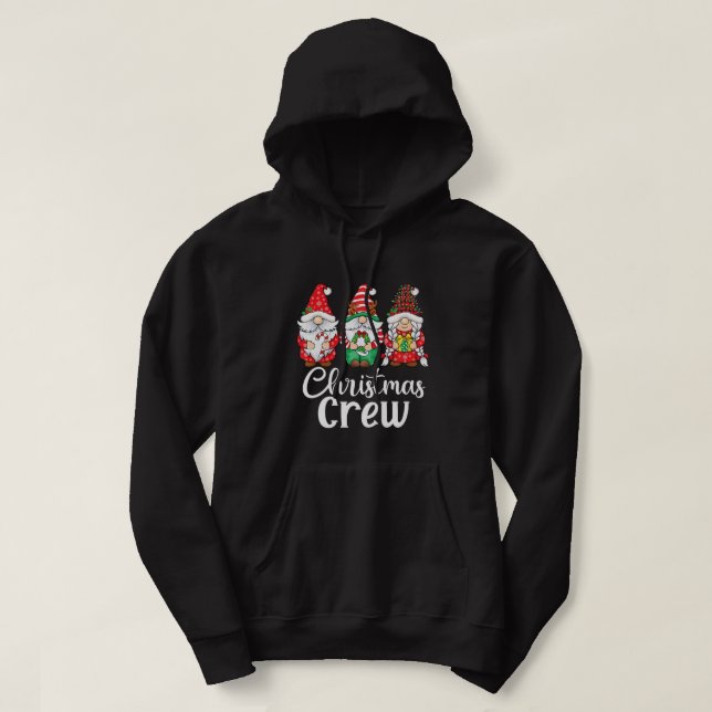 Christmas Family Matching Pajamas red plaid Christ Hoodie (Design Front)