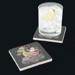 Christmas Family Matching Santa Truck Dinosaur  Stone Coaster<br><div class="desc">Christmas Family Matching Santa Truck Dinosaur Boys</div>