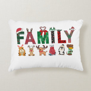 Christmas Family Matching Shirts   holiday family  Accent Pillow