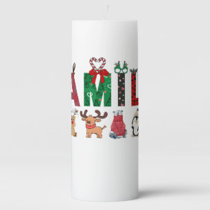 Christmas Family Matching Shirts   holiday family  Pillar Candle