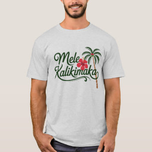 Christmas Family Mele Kalikimaka Hawaii Beach T-Shirt