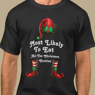 Christmas Family Most Likely To Elf Customizable T-Shirt