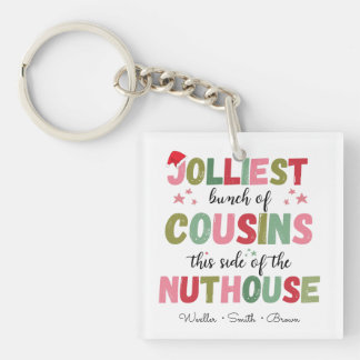 Christmas Family Name Cousin Reunion Matching  Keychain