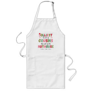 Christmas Family Name Cousin Reunion Matching  Long Apron