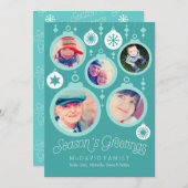 Christmas Family Ornaments Holiday Card (Front/Back)