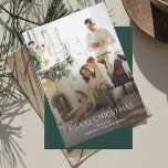 Christmas Family Photo Elegant Holiday Card<br><div class="desc">Cherish your family's precious moments this Christmas holiday season with our custom photo Christmas card. This unique greeting card showcases a favorite family photograph. Personalize it your most treasured snapshot, from candid moment to posed portrait. Add a personalized message to make your seasonal greetings even more special. This one-of-a-kind card...</div>