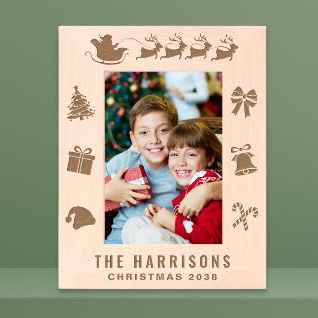 Christmas Family Photo Engraved Frames (Creator Uploaded)