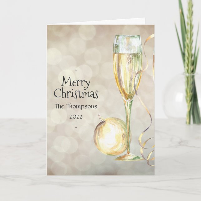 Christmas Family Photo Holiday Card (Front)