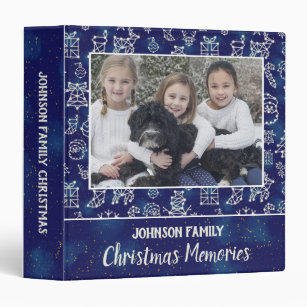 Christmas Family Photo Memory Album Constellations 3 Ring Binder
