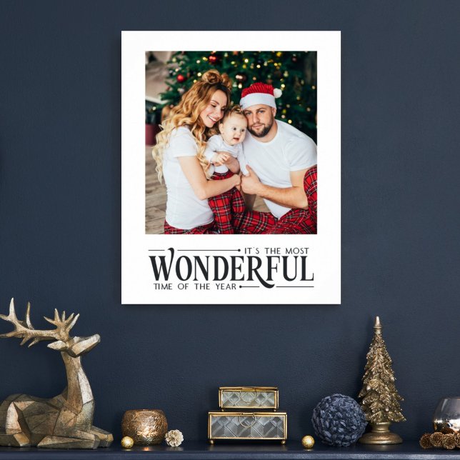 Christmas family photo Most wonderful time Poster (Creator Uploaded)