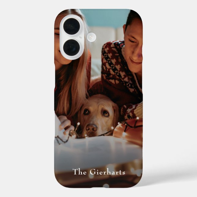 Christmas Family Photo Personalized Holiday Case-Mate iPhone Case (Back)