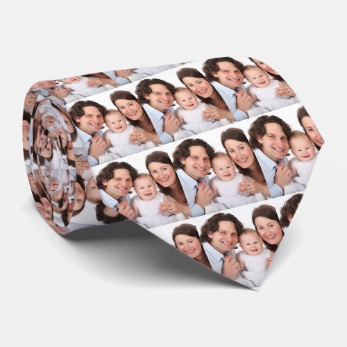 Christmas Family Photo Personalized Neck Tie