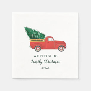 Christmas Family Reunion Custom Holiday Paper Napkins