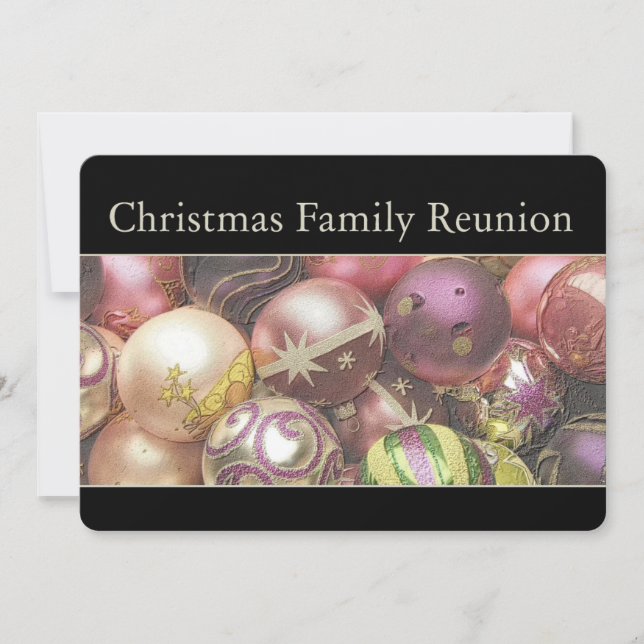 Christmas Family Reunion Invitation (Front)