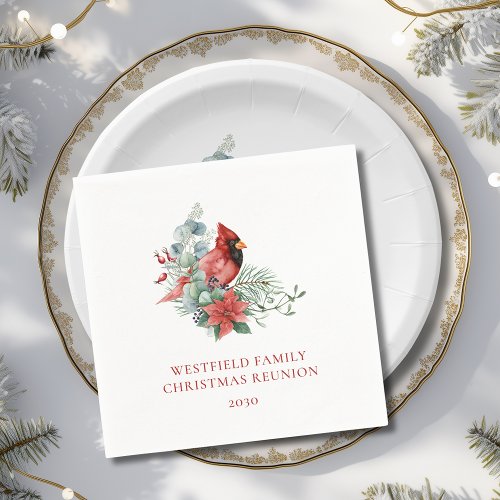 Christmas Family Reunion Red Cardinal Paper
