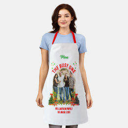CHRISTMAS FAMILY REUNION 'THE BUSY ONE' Mom Apron