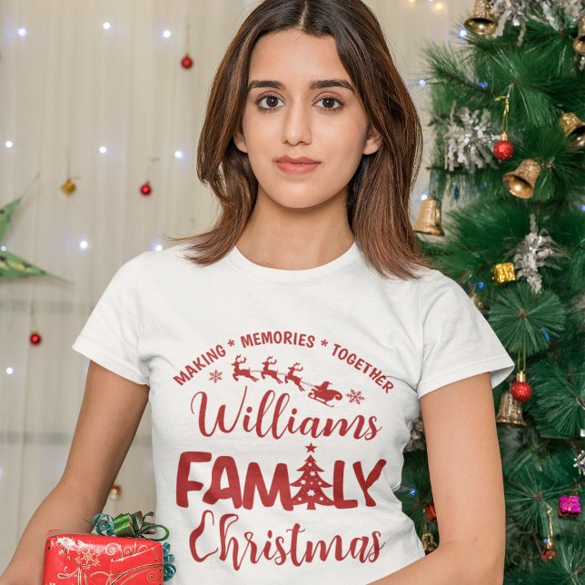 Christmas Family Reunion with Name T-Shirt (Creator Uploaded)