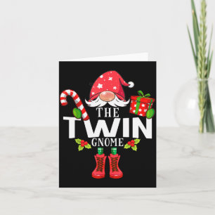 Christmas Family The Twin Gnome Matching Card